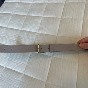 J Crew taupe leather belt, XS.